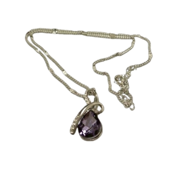 💜 Austrian Purple Crystal Pendant💜 - Picture 4 of 4